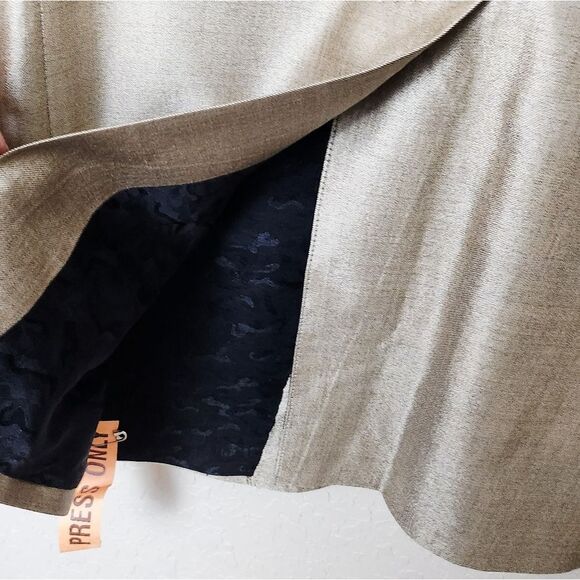 Dolce & Gabbana Wool Silk Blend Metallic Gold Mens Blazer Size 48 - Picture 6 of 13